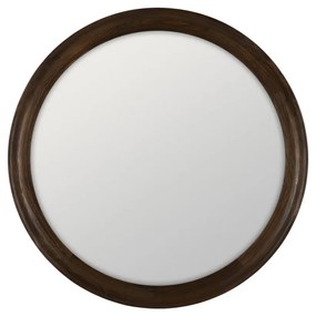 Nástenné zrkadlo s dreveným rámom ø 110,5 cm Paula – Ixia