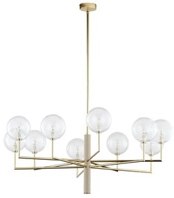 Jupiter 1976 - Luster na tyči FEME 10xG9/10W/230V zlatá