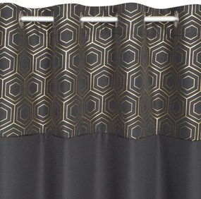 Luxusný záves v čiernej farbe do spálne Dĺžka: 250 cm
