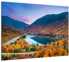 Sklenený obraz - White Mountain, New Hampshire, USA (70x50 cm)