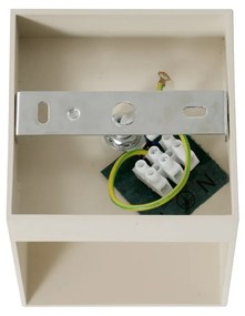 Moderná nástenná lampa béžová G9 štvorcová - Transfer