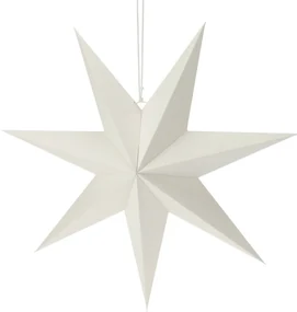 Vianočná papierová dekorácia White star, 60 x 60 x 1,5 cm