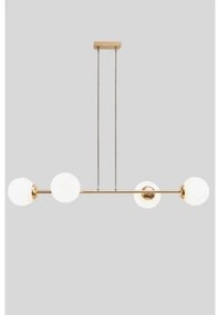 Luster na lanku FIRA 4xE27/60W/230V zlatá