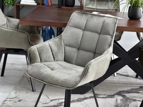 Stolička Aranbura (sivá metalická + čierna). Vlastná spoľahlivá doprava až k Vám domov. 1110912