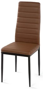 Noela Jedálenská stolička z umelej kože TINO hnedá