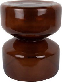 Sklenený okrúhly odkladací stolík ø 35 cm Doble – Leitmotiv