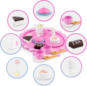 ISO Trade Drevená čajová súprava na hranie Montessori Ricokids RK-869