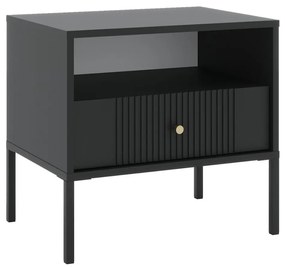 Nočný stolík LUE čierny