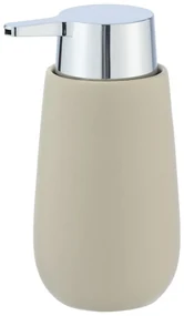 Béžový keramický dávkovač na mydlo Wenko Badi, 320 ml