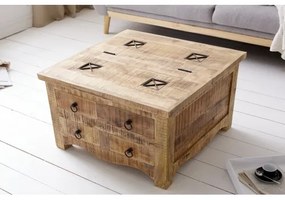 Konferenčný stôl 39580 70x70cm Drevo Mango - Komfort-nábytok