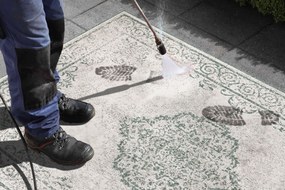 Hanse Home, Kusový koberec Twin Supreme 103869 Green / Cream – na von aj na doma, 160x230, zelená, chodba / predsieň