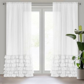 ZÁCLONA NA PÁSKE DOLLY 140X250 CM BIELA