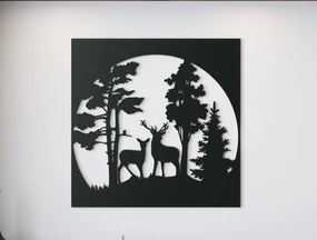 drevko Drevený obraz Jelene v lese
