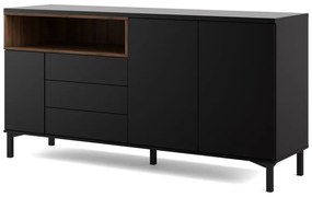 Čierna komoda 176x90x49 cm Roomers – Tvilum