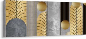 Obraz - Zlaté dekory (120x50 cm)