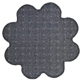 Vopi koberce Kusový koberec Udinese sivý kvietok - 160x160 kvietok cm