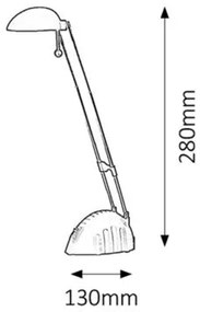 Rabalux RONALD LED stolná lampa 4334