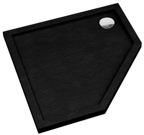 Vanička päťuhlová Black Stone 80x80x5 Espera AQM2397CST