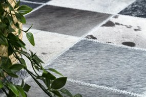 Koberec PATCHWORK 21716 sivý - imitácia kože krava
