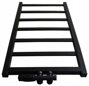 Regnis DEX, vykurovacie teleso 300x1520mm so stredovým pripojením 50mm, 548W, čierna matná, DEX150/30/D5/BLACK