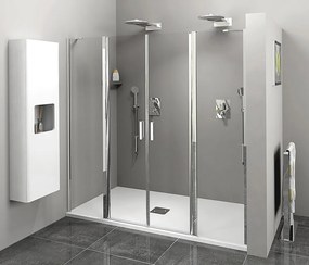 Polysan Polysan, ZOOM LINE štvorcová sprchová zástena 900x900mm, číre sklo, ZL5415