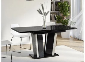 Rozkladací jedálenský stôl Lyliad II, Farby: artisan / čierna