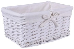 Prútený košík 30x20x15 – biely