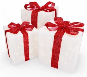 Brilagi - SADA 3× LED vonkajších vianočných dekorácií LED/2,6W/3×AA IP44 darčeky