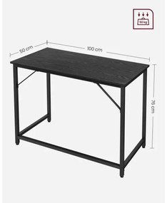 Písací stôl SOLEA čierny