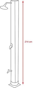Avenberg Solárna sprcha Exclusive 40 l + nožná sprcha, výška 214 cm
