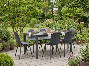 Jedálenská stolička OSAKA plastová, antracitová