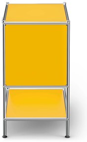 Kovová odkladacia skrinka »CN3« s výklopným priečinkom, žltá