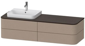 DURAVIT Happy D.2 Plus závesná skrinka pod umývadlo pod dosku (umývadlo vľavo), 4 zásuvky, 1600 x 550 x 408 mm, plátno, HP4973L7575