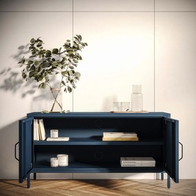 TV stolík na nožičkách ROSA, 1150 x 595 x 400 mm, Modern: tmavomodrá farba