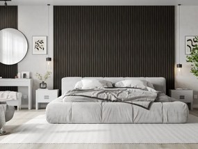 Mexen Lam-B, akustické stenové lamely 275 × 30 cm, HDF doska 4 mm, technická dyha, orech striebristý, S100-275307-3015-009
