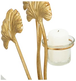 Svietnik v zlatej farbe Mauro Ferretti Iris