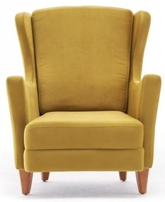 Žlté kreslo ušiak Lola Brejer – Artie