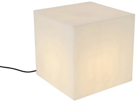 Moderné vonkajšie svietidlo biele 38 cm štvorcové IP44 - Nura