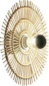 Toolight Boho, nástenné svietidlo 43cm 1xE27 APP1577-5C, prírodná hnedá, OSW-03904