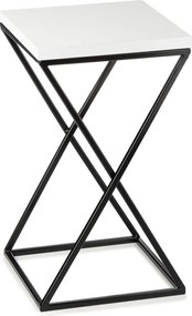 STOJAN NA KVETINÁČ LOFT6 40X24X24 CM ČIERNA/BIELA