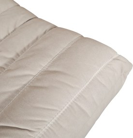 Taburet Nua 86 cm zamat svetlo béžový