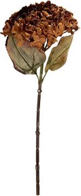 Vínová umelá dekorácia sušená kvetina hortenzie - 15*15*47 cm