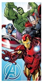 Bavlnená detská osuška 70x140 cm Avengers "Light Blue" – Jerry Fabrics