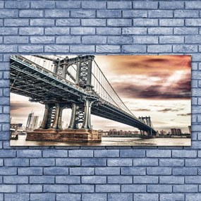 Obraz plexi Most mesto architektúra 120x60 cm