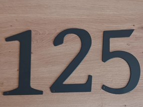 Čísla domu samostatné 15 cm Číslo: 0, Farba: Bez povrchovej úpravy