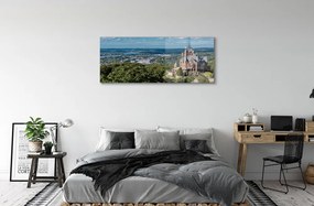 Obraz na akrylátovom skle Nemecko panorama mestského hradu 120x60 cm