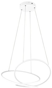 Biele LED stmievateľné závesné svietidlo Darvin – Trio