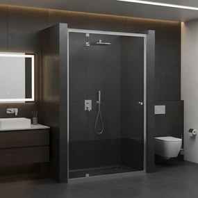 Jednokrídlové sprchové dvere REA PRIMO SWING 80 cm, chróm/transparent - bez vaničky