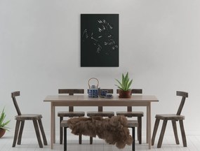 drevko Drevený obraz na stenu Levica a lev Rozmer obrazu: 44,5 x 31,5 cm, Farba dekorácie: Čierna