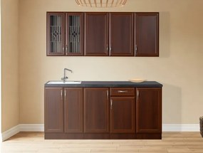 Kuchynská linka Sycilia 180, orech miláno/lancelot